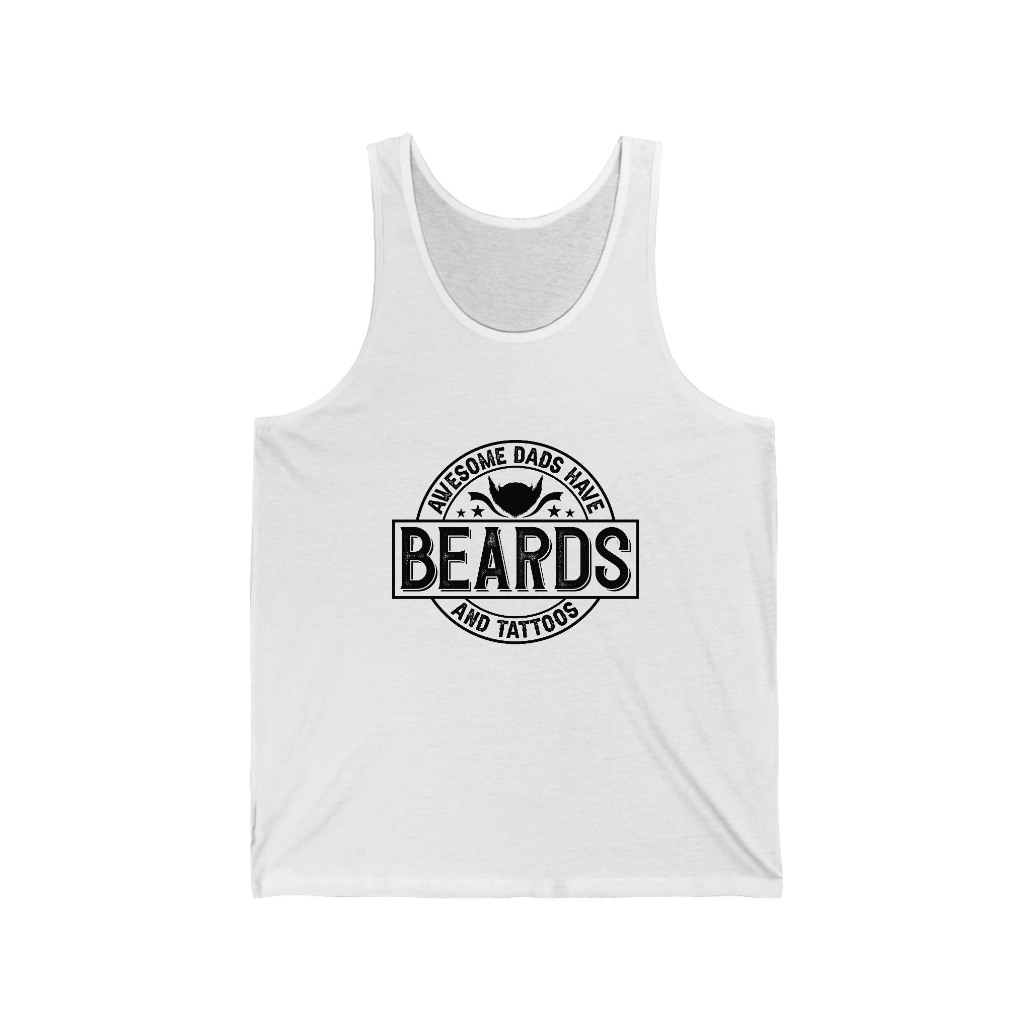 Awesome Dads Have Beards And Tattoos Tank Top