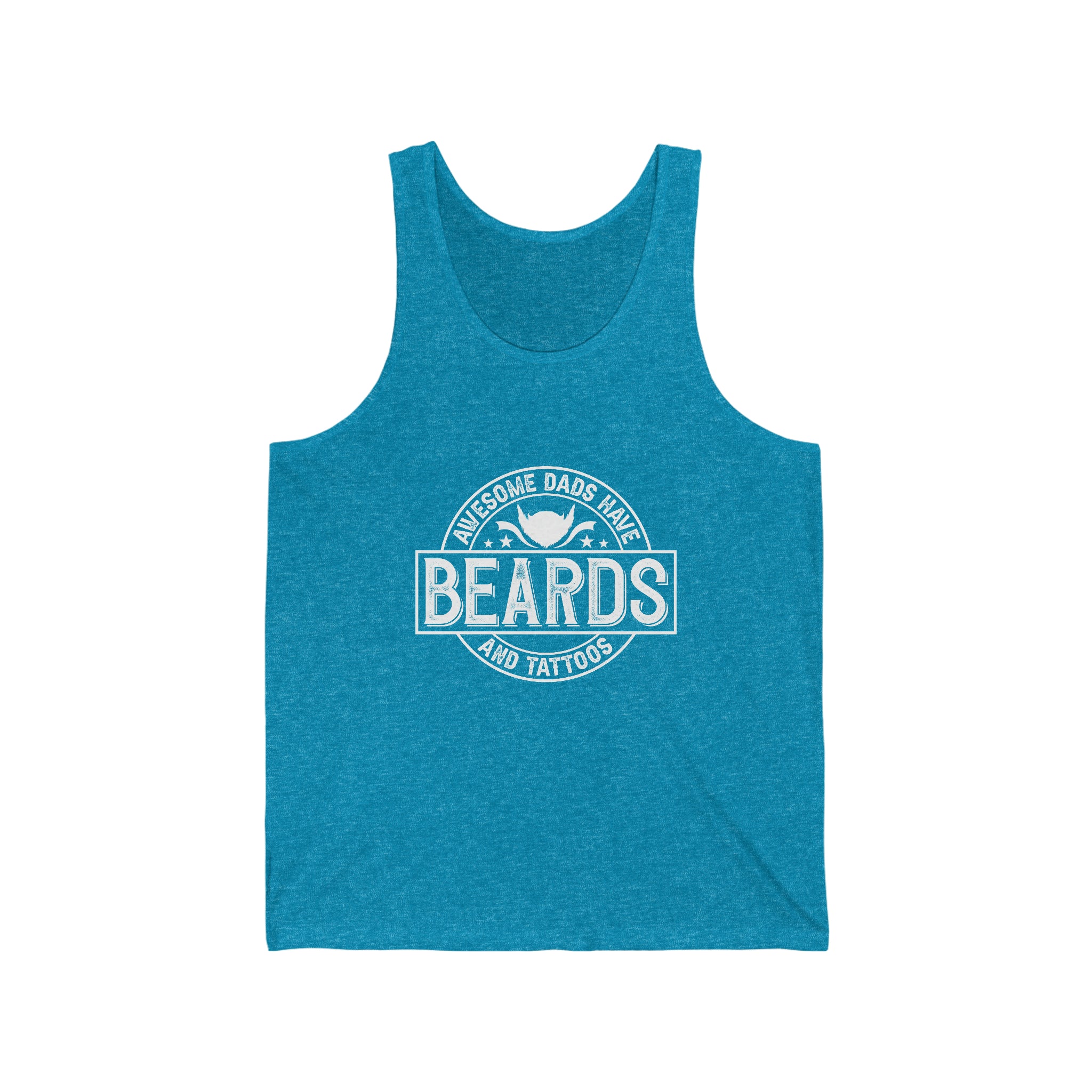 Awesome Dads Have Beards And Tattoos Tank Top
